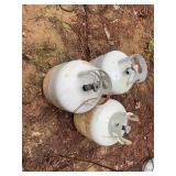 Lot of 3 Propane Tanks