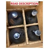 Four large bottles of hexanes chemical