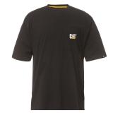 Logo Men's 2X-Large Black Cotton Short Sleeve Pock
