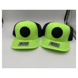 2 Hi Vis Mesh Hats