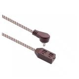 10 ft. 16-Gauge/2 Brown Braided Extension Cord (1-
