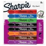 Sharpie Flip Chart Marker Bullet Point 8/PK Assort