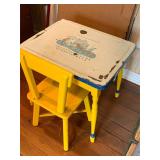 Antique Child Play/ School Desk Showing Signs of A