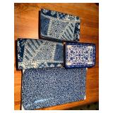 Lot of Japanese patchwork, various size plates