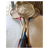 Lot of old vintage rackets