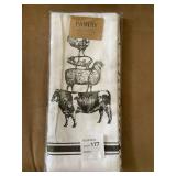 Set of 4 farm theme, kitchen towels
