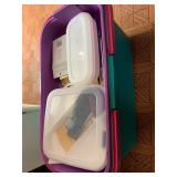 Bin of Sewing Supplies