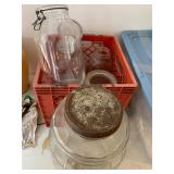 Lot of Large Glass Jars