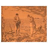 Antique Woven Textile Reproduction 'The Angelus' 2