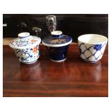 3- Antique Japanese bowls