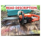Vintage Echo chainsaw sold as is