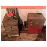 4 metal storage cabinets