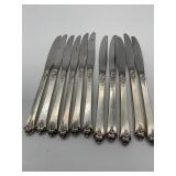 Lot of 11 Handle ONLY Sterling Silverware Knives