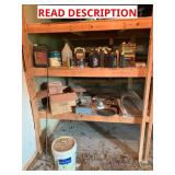 Large miscellaneous lot -shelf items, pegboard,10