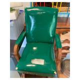 Vintage Small Green Childs Rocking Chair