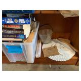 Contents of Shelf 349-Books ,War Rations, Milk Gla