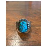 Vintage Sterling & Turquoise Native American Ring