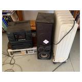 Vintage Stereo System & Heater NOT Tested