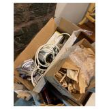 Large 24 Inch Wicker Basket With Miscellaneous Woo