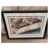 Antique Utagawa Horoshige Blossoms Wall Art