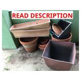 lot of 14 plant pots see photos