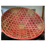 Large Colorful Woven Basket 25x25