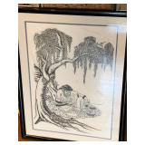 Antique Authentic Himalayan woodblock print
