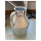 Painted Metal Milk Can Decoration