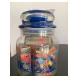 Nautical Jar W/ Antique Master Made Marbles