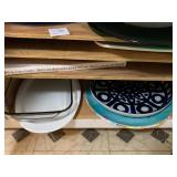 Contents of Shelves Shown Dansk & Pyrex Items & Ot