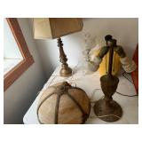 Lot of 5 Vintage Table Lamps Not Tested SEE IMAGES