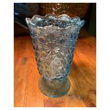Beautiful Blue Glass Cup W/ Damage