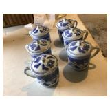 Antique Set of six Japanese cups