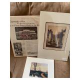Lot of various antique art and collectible