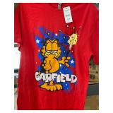 Red Nickelodeon Garfield T Shirt size L