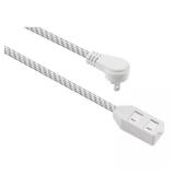 10ft 16-Gauge/2 White Braided Cord