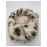 Violet and Brooks Aspen Faux Fur Earmuff, snow leo