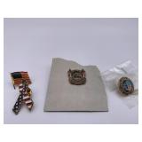 Vintage Patriotic Pin Lot