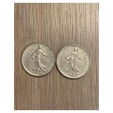 1960 & 1961 French Coins