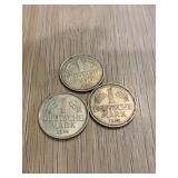 Vintage Lot of 3 Bundesrepublik Deutschland Coins
