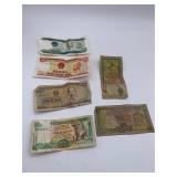 Lot of Vietnamese & Sri Lankan currency