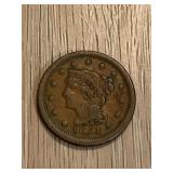 United States 1851 1 Cent Coin