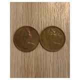 Pair 1971 Queen Elizabeth New Pence