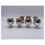Lot of 4 Boardman Sterling Brandy Sniffers & Silve