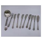 Lot of 10 Sterling Royal Crest Untensils