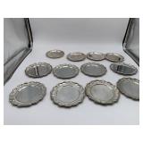 Lot of Small Silver Plated Plates