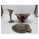 Lot of 3 Silver Plated Items