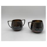 2- Empire Craft Quadruple Plate Sugar/Creamer Bowl