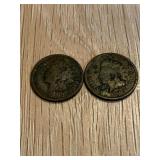 Pair 1903 Indian Head Penny's