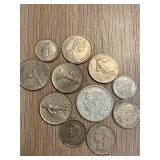 Lot of Various Coins Mostly 1970s